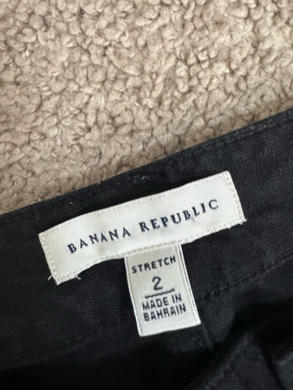 Banana Republic Black Stretch Denim Jeans Size 2 | Mid Rise Skinny 5 Pocket - Picture 4 of 6